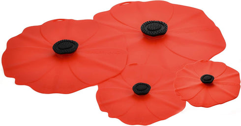 Charles Viancin - Poppy Silicone Lid for Food Storage and Cooking - 9''/23cm - Airtight Seal on Any Smooth Rim Surface - BPA-Free - Oven, Microwav...