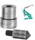 2Pcs Heavy Duty Metal Grommet Die Mold Eyelet Hand Press Punch Machine Tool Spring Snap Fastener Button Die for Hand Pressing(1.5 mm)...
