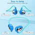 iDIGMALL Bluetooth 5.4 Kid Headphones, Open Ear Headphone w/Noise-Cancelling Mic for Children, 13g Ultra-Light Wireless Headset, Comfort-Fit for P...