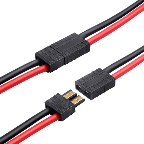 Hobbypark RC Battery Adapter Connector Male & Famale with 12AWG 12 Gauge Silicone Cable Wire Extension Lead for Traxxas Batteries...