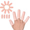 Finger Cots, Gel Finger Tips Protector, Finger Covers (14PCS, L size), New Material (Latex-Free), Finger Sleeves Great for Finger Cracking, Dermat...