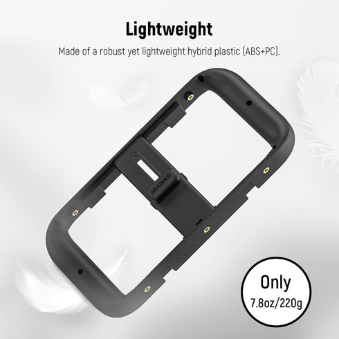 NEEWER Smartphone Video Rig, Phone Video Stabilizer Grip Vlogging Cage with Cold Shoe Tripod Mount, Phone Rig for Videomaker Film Maker Video grap...