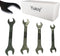 (3mm thick) 4 PCs Double Ended 10 mm to 18mm Cone Wrench Bike Bicycle Spanner Cycling Tool Kit Multi Set Chromeplated Much Stronger...