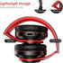 2022 Wireless Bluetooth Headphones,Colorful LED Lights Comfort Over Ear Foldable Headset with Built-in Microphone,FM,SD Card Slot,Wired for School...