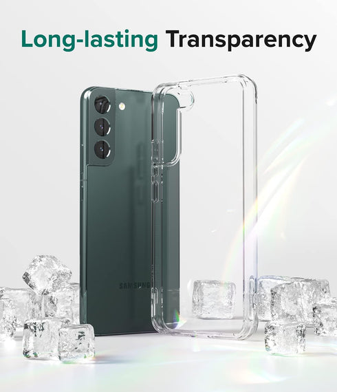 Ringke Fusion Compatible with Samsung Galaxy S22 Plus 5G Case (2022), Clear Anti-Yellowing Hard Back with Shockproof Protective Bumper Phone Cover...