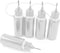 Hordion 12Pcs 0.5 Oz/ 15ml Transparent Precision Tip Applicator Bottle, 10ml Glue Applicator Bottles, Metal Needle Plastic Bottle, DIY Quilling To...