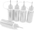 Hordion 12Pcs 0.5 Oz/ 15ml Transparent Precision Tip Applicator Bottle, 10ml Glue Applicator Bottles, Metal Needle Plastic Bottle, DIY Quilling To...