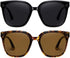 Dollger Retro Oversized Square Sunglasses for Women Trendy Classic Style Sun Glasses UV400 Protection...