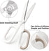 Multipurpose Scissors, Comfort-Grip Handles Sharp Scissors for Office Home School Craft Sewing Fabric Supplies (7", White-1)...