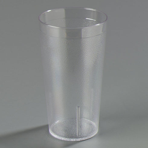 Carlisle FoodService Products 52128107 Stackable ShatterResistant Plastic Tumbler, 12 oz., Clear (Pack of 6)...