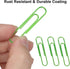 Paper Clips, 100PCS 2" Large Paper Clips(50MM), Bright Vinyl Coated Paper Clips, Sturdy and Rust-resistant, Green Jumbo Paper Clips Great for Scho...