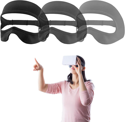 VR Mask Cover, Eye Face Cover Breathable Sweat Band for Meta/Oculus Quest 3 Quest2, Vision Pro Headset, Quest Pro, PSVR2 and Virtual Reality Game....