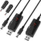 DROK USB to 9V Adapter, 5V to 12V Step Up Converter, USB to 12V DC Power Cable Voltage Converter 1A Step Up Transformer Voltage Regulator 12V with...