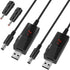 DROK USB to 9V Adapter, 5V to 12V Step Up Converter, USB to 12V DC Power Cable Voltage Converter 1A Step Up Transformer Voltage Regulator 12V with...