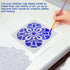 64 pcs (90 mm x 90 mm) Painting Stencils, DaKuan Mandala Dot Stencil for Artistic Creation, Murals, Books, Fabrics, DIY Artistic Creation, Reusabl...