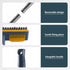 Floor Brush Bathroom Brush Floor Cleaning Brush with Long Handle, Squeegee and Comb for Cleaning Bathrooms, Patios, Garages, Walls and Tiles Brush...