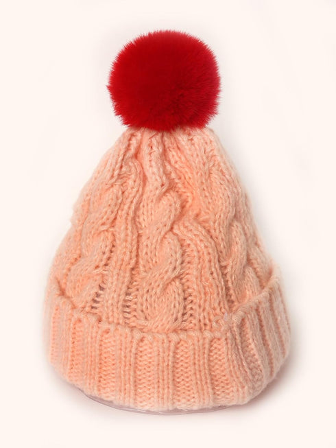 SUSULU Red Fluffy Faux Fur Pom Poms Pompoms with Tiny Loop Ball Crafts Holiday Pom Poms Balls DIY Keychain Supplies Party Decorations Hats Shoes G...