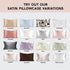 Kitsch Satin Pillowcase with Zipper for Hair & Skin, Softer Than Silk Pillow Cases Queen, Smooth Pillow Covers, Machine Washable, Wrinkle-Free, Co...