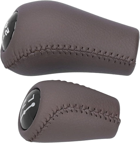 Gear Shift Knob, 5 Speed Manual Gear Shift Knob Lever Fit for 4Runner/Hilux/Land Cruiser Prado 33504-20120-C0(Brown)...