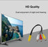 3.5mm to 3RC.A Input Adapter, Video AV Component Adapter Cable Replacement, 3 RC.A to AV Input Adapter, RC.A Conversion Cable Compatible with TCL ...