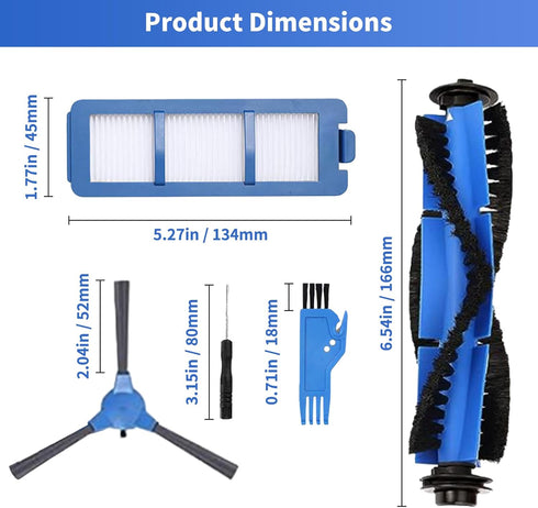 14 Pack Replacement Parts Compatible with Eufy RoboVac G35, G35+, G40, G40 Hybrid, G40+, G40 Hybrid+,G30+,G30 Hybrid+ Accessory Robotic Vacuum Cle...