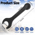 Bicycle Wrench Bottom Bracket Spanner Carbon Steel Install Removal Spanner Wrench Black Bicycle Axle Wrench Tool for Shimano Hollowtech 2?22CM Len...