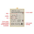 Liquid Level Relay, CJY7-GP/JYB-714 220V 50/60hz -10~40 Water Level Relay Controller with Base for Civil Construction, Water Towers, Sewage Treatm...
