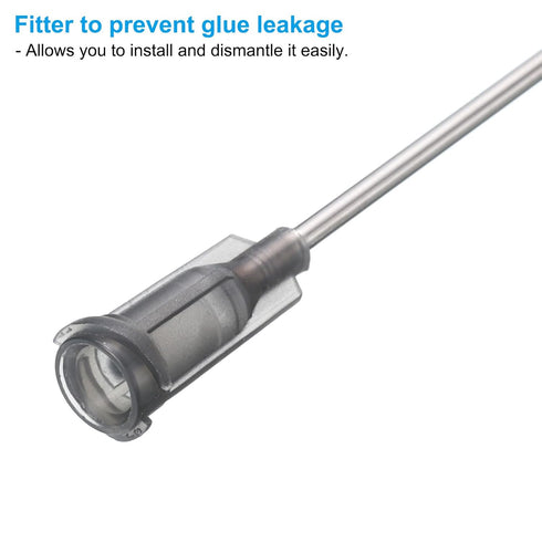 PATIKIL 16Ga x 1 Inch Dispensing Needle Tips, 10Pcs Stainless Steel and Plastic Glue Needle Tube Blunt Tips with Luer Lock for Glue Oil Applicator...