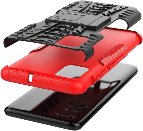 Asuwish Phone Case for Samsung Galaxy A51 4G with Tempered Glass Screen Protector and Slim Stand Hybrid Heavy Duty Rugged Protective Cell Cover A ...