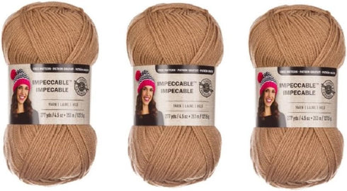 Loops & Threads Impeccable Yarn Soft Taupe 4.5 Oz (3-Pack)......