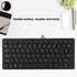 Wired Mini Japanese Keyboard,USB Interface Keyboard with White Japanese Lettering for Computer, Mute Ultra-Thin 78 Key Japanese English Black USB ...