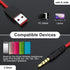 Alitutumao USB 3.5mm Cable Wire Solo Wireless Headphones Wireless Charger Cord Compatible with Beats by Dr Dre Solo Studio Wireless Headphones (Re...
