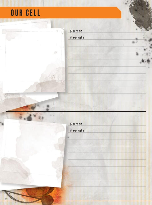 Renegade Game Studios Hunter: The Reckoning 5th Edition Roleplaying Game Expanded Character Sheet Journal...