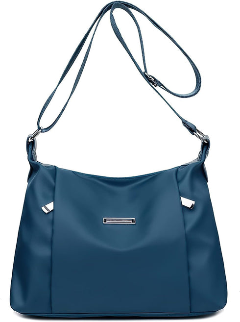 Ladies Crossbody Handbag Roomy Shoulder Bag Tote Bag Waterproof Nylon Hobo bag Multi-Pocket Messenger Bag for Women...