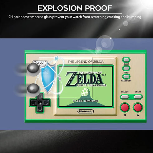 Orzero (4 Pack) Tempered Glass Screen Protector Compatible for GAME & Watch The Legend of Zelda/Super Mario Bros, Protector De Pantalla 9 Hardness...