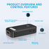 Smof Aux Bluetooth Adapter for Car,Bluetooth 5.0 Receiver/Portable Hands-Free Call/Car Stereo Music/Noise Cancelling/Wireless Audio Adapter with M...