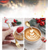 Christmas Coffee Spoons Coffee Stirrers Cake spoon Premium Stainless Steel Ice Tea Spoons, Ice Cream Spoon, Cocktail Stirring Spoons Set of 4?Silv...