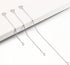 3pcs Necklace Extender Sterling Silver Necklace Extenders for Women 1 Inch 2 Inch 4 Inch Extension Chain Extenders for Necklaces Bracelet Anklet w...