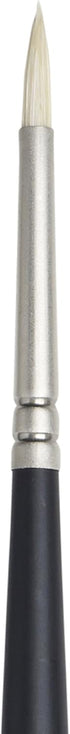 Winsor & Newton Artists' Oil Hog Paint Brush, Long Handle Size 1, Round...