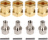 INJORA RC Hex Hub 12mm Brass Wheels Hex Hub Extension Hex Drive Adapter for 1/10 RC Crawler Axial SCX10 90046 D90 (15mm)...