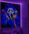 Jhdstore Blacklight Horror Face Tapestry UV Reactive Tapestries Wall Hanging Glow in The Dark Party Backdrop Tapestry for Bedroom Living Room - 29...