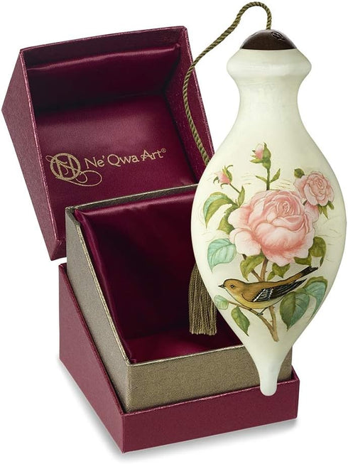 Rose, Bird and Butterfly Ornament...