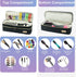 Double-layer Hair Tools Travel Bag with Heat Resistant Mat for Revlon One-Step Hair Dryer, Water Resistant Carrying Case for Shark Flexstyle and D...