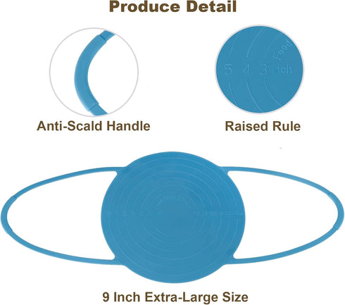 Silicone Sling Bread Dutch Oven: Mutilife Non-Stick & Easy Clean Reusable Baking Mat (Beige & Blue)...