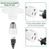 Outlet Light Socket Adapter,Screw in Outlet Socket,E26 Light Bulb to Outlet Socket Converter,Light Bulb Plug Adapter for Porch Light Socket,Camera...