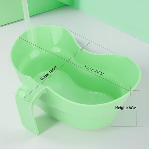 Emesis Basin,Arc Design Bed Mouthwash Cup,Brush Patient Mouthwash Basin Teeth with Wide Mouth,Oral Care Brush Teeth Plastic Vomit Basin Cup,for El...