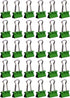 JAM PAPER Colorful Binder Clips - Extra Small - 3/5 Inch (15 mm) - Green Binderclips - 30/Pack...