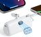 Sanag Portable Charger PD Fast Charging Mini Power Bank 5000mAh Charger with Built-in Cable Stand and LED Display Powerbank for iPhone 15/14/13/12...