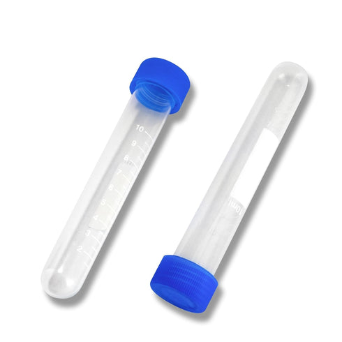 10ml Plastic Test Tubes - Ideal for Various Uses like Scientific Experiments, Birthday Party Favors, Plant Propagation, Storage Solutions & More -...
