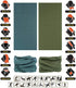 Headband Neck Gaiter Head Wrap Headwear Face Mask Magic Scarf Bandana for Men and Women...
